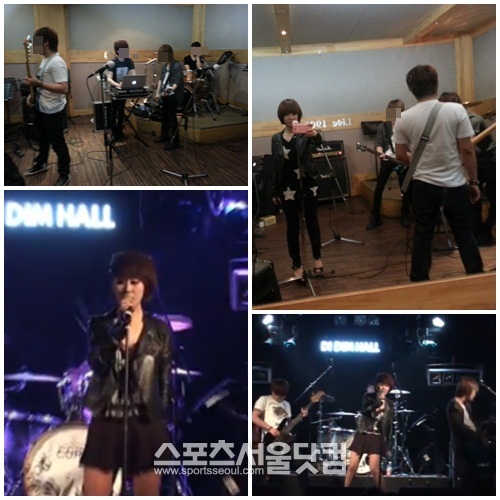 지난 5월 12일 슈퍼스타K5 1차 예선에 제출할 동영상 촬영을 목적으로 서울 홍대 인근의 디딤홀에서 공연을 펼치고 있는 장면./이다원 기자