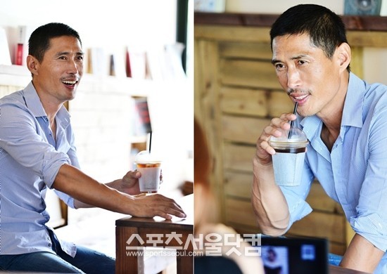 정두홍 무술감독은 진한 아메리카노나 에스프레소를 즐겨 마신다. /파주=배정한 기자