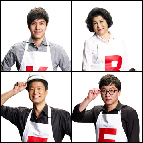 케이블채널 올리브 마스터셰프 코리아 시즌2의 톱4 김태형, 왕옥방, 최강록, 최석준(왼쪽 위 시계방향)이 요리사로서 저마다 강점을 내세워 3억 원이 걸린 우승 상금에 도전하고 있다./CJ E&M 제공