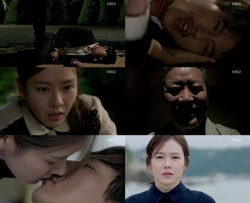 김남길이 죽음을 맞이하면서 막을 내린 KBS2 월화드라마 상어가 자체최고시청률을 경신하며 유종의 미를 거두고 있다./KBS2 상어 방송 캡처