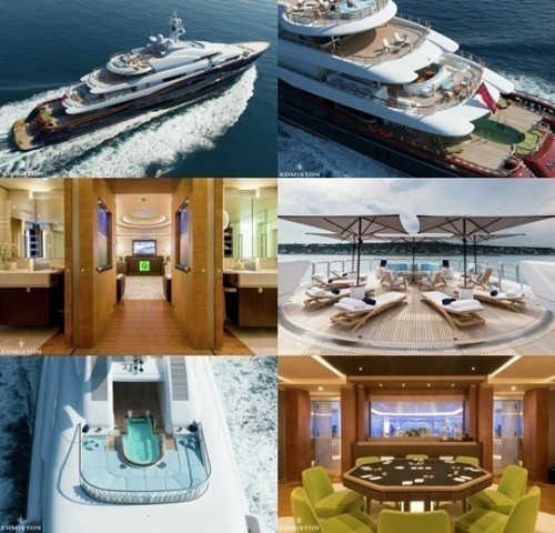 3천억짜리 요트가 누리꾼들 사이에서 화제다.  /사진=온라인 커뮤니티