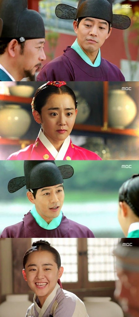 MBC 드라마 불의 여신 정이에서 문근영과 이상윤이 달콤한 연기호흡으로 시청자들의 마음을 설레게 하고 있다./MBC 불의 여신 정이방송 캡처