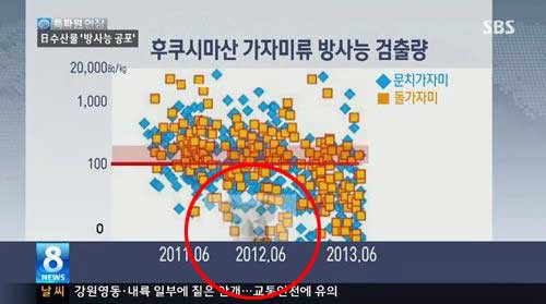 20일 방송된 SBS 8 뉴스에서 고 노무현 대통령을 비하하는 사진이 담긴 자료가 전파를 타 논란에 휩싸였다. /SBS 8 뉴스 방송 캡처