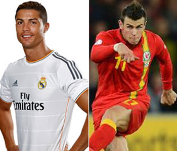 크리스티아누 호날두(왼쪽)와 가레스 베일이 레알 마드리드의 새로운 황금날개 조합으로 큰 기대를 모으고 있다. /출처=레알 마드리드 홈페이지.