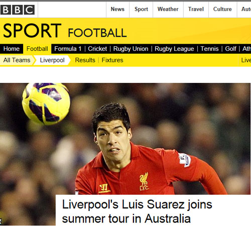 숱한 이적설에도 리버풀 잔류를 선택한 루이스 수아레스. / BBC 보도 캡처