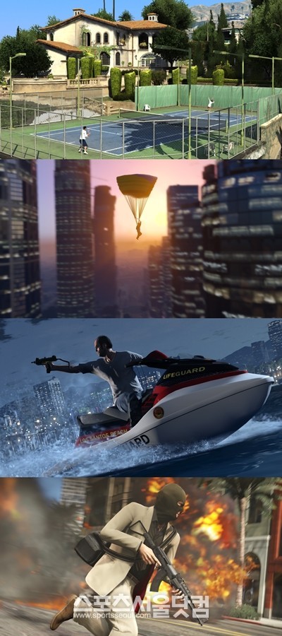 GTA5가 출시 3일 만에 10억 달러의 판매 수입을 올린 것으로 나타났다./ 락스타게임즈 제공