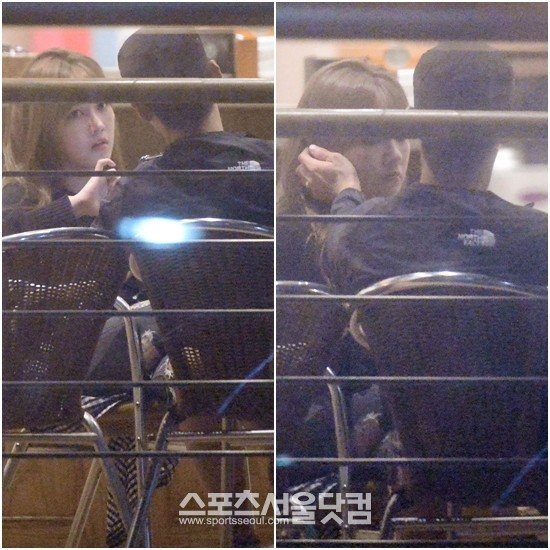 클릭비 출신의 원조 아이돌 오종혁(오른쪽)이 티아라 소연과 1000일째 만남을 이어가며 사랑이 가득한 시선을 나누고 있다./이새롬 기자