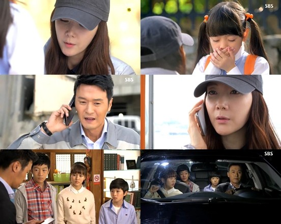 박복녀(최지우 분)가 막내 은혜결을 납치했다. 혜결을 돌려보내는 조건은 가족의 화해였다./SBS 수상한 가정부 캡처