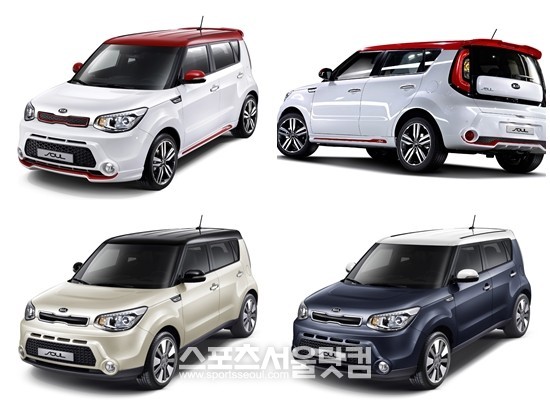 기아자동차가 8일 2세대 쏘울의 투톤 루프 3종을 공개했다./기아차 제공