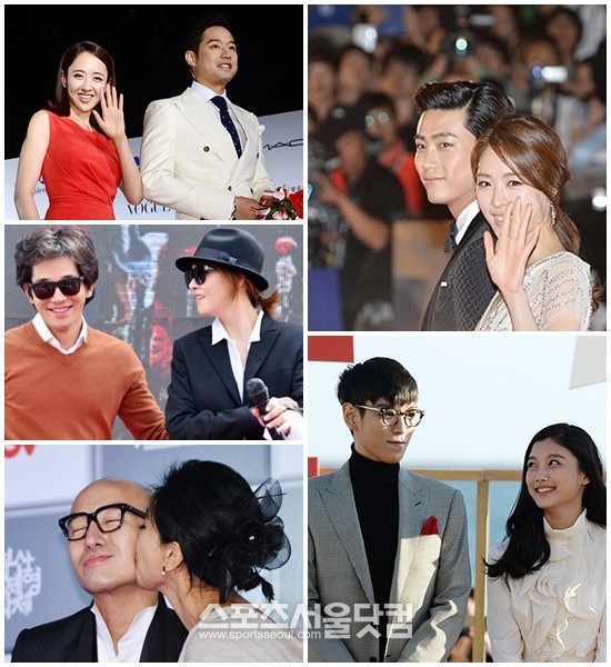 지난 3일 개막해 12일 폐막한 제18회 부산국제영화제에 다수의 스타들이 커플로 참석해 눈길을 끌었다./배정한 기자, 최진석 기자, 남윤호 기자