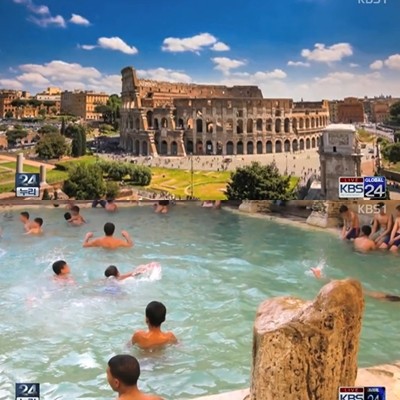 2000년 된 공중목욕탕이 누리꾼들 사이에서 화제다. / KBS 글로벌 24 방송 캡처