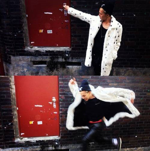 지드래곤 겨울 코트 패션이 온라인에서 화제다. / 지드래곤 인스타그램