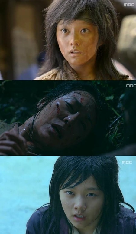 28일 오후 방송된 MBC 월화드라마 기황후 1회에서 어머니를 잃은 기승냥(하지원 분)의 어린시절 이야기가 전파를 탔다./MBC 기황후방송 캡처