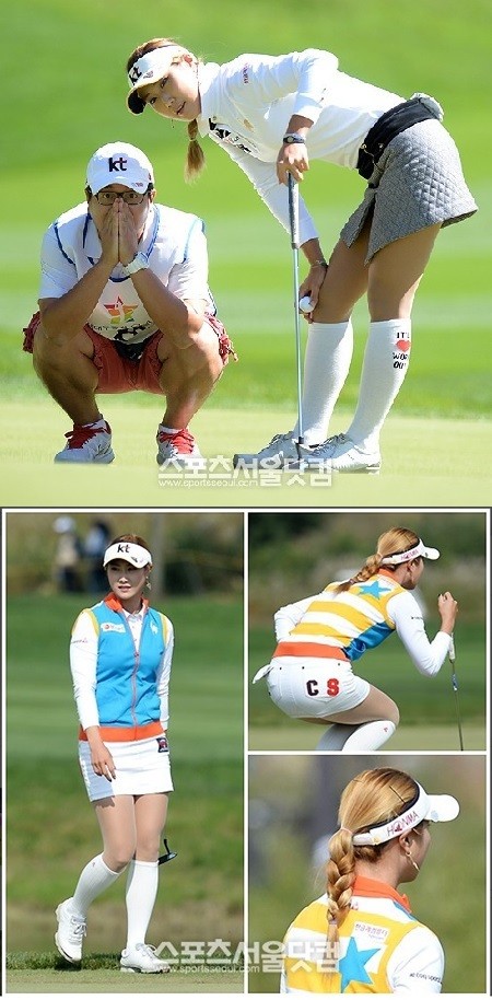 곱게 딴 머리가 매력인 김하늘.