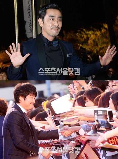 배우 류승룡(위)과 송강호가제50회 대종상 영화제 남우주연상을 공동 수상했다/이새롬기자, 남윤호 기자