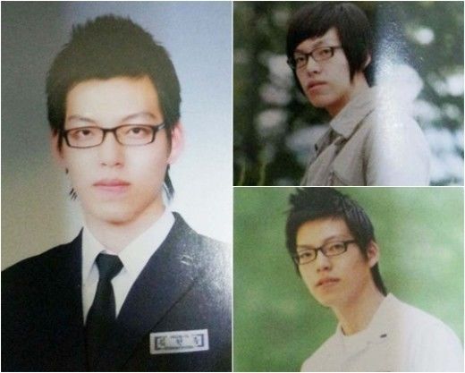 김우빈의 졸업사진이 공개돼 눈길을 끌고 있다. / 온라인 커뮤니티