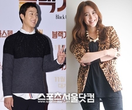 정우(왼쪽)와 김유미가 열애설에 휩싸이자 그의 전 연인 김진이 발끈해 화제를 모았다. /더팩트DB