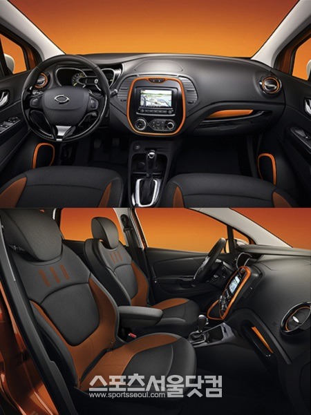 르노삼성자동차가 자사 다섯 번째 라인업인 소형 스포츠유틸리티차량(SUV) 'QM3'의 실내 디자인을 공개했다. / 사진 = 르노삼성자동차 제공