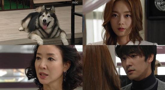 12일 오후 방송된 MBC 일일드라마 오로라공주에서 오로라(전소민 분)가 황마마(오창석 분)을 때리는 장면을 보고 황시몽(김보연 분)이 실신했다./MBC 오로라 공주방송 캡처