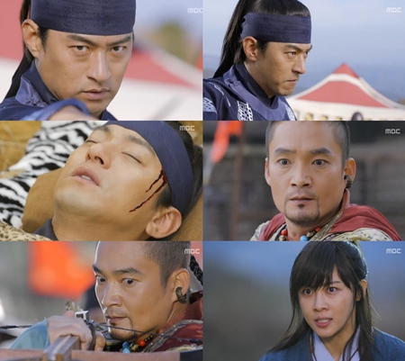 12일 오후 방송된 MBC 월화드라마 기황후에서는 당기세(김정현 분)가 왕유(주진모 분)를 다치게 하는 바람에 기승냥(하지원 분)이 왕유를 끌고 원나라로 향했다./MBC 기황후방송 캡처