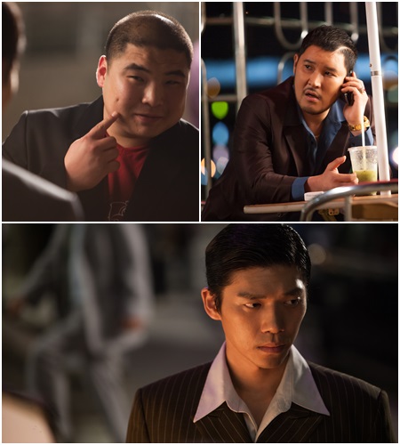 영화 친구2에서 인상깊은 연기를 보여준 명품 조연 3인, 장지건 조지환 지승현.(왼쪽 위부터 시계방향)./영화 스틸컷