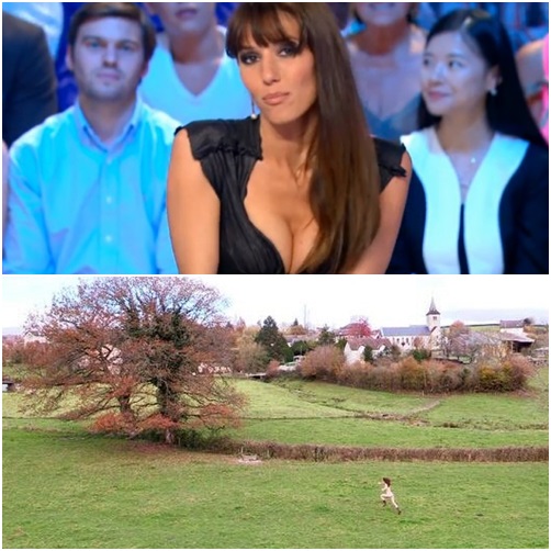 20일 프랑스의 미녀 캐스터 도이라 틸리어가 방송을 통해 자신의 누드를 공개했다. / 유튜브 영상 캡처