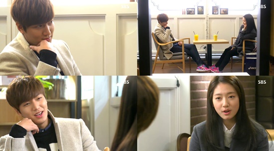 상속자들에서 차은상은 김탄과 이별을 준비하며 커플 운동화를 선물했다. / SBS 방송 화면 캡처