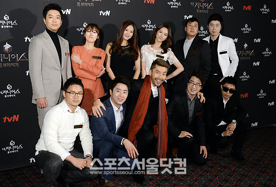 더 지니어스2-룰 브레이커가 지난 시즌의 재미에 유정현, 이다혜, 김재경, 조유영, 이상민, 임요환, 은지원, 이두희, 노홍철, 홍진호, 남휘종(왼쪽 위부터 시계 방향) 등 더욱 강력해진 출연자들로 기대감을 높였다. / 임영무 기자