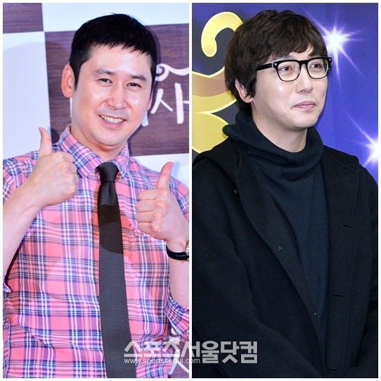 신동엽(왼쪽)이 불법 도박혐의로 물의를 빚은 탁재훈을 대신해 케이블채널 Mnet 비틀즈코드 시즌3의 새 MC로 확정됐다./더팩트DB