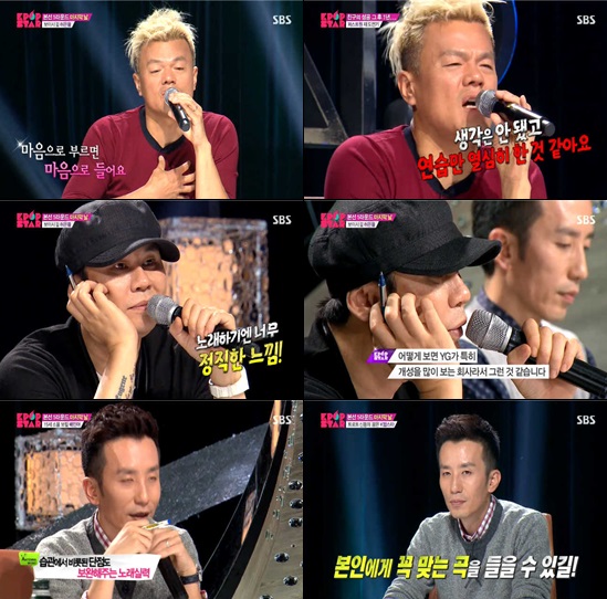 박진영, 양현석, 유희열(사진 위부터) 등 K팝스타3의 세 심사위원들은 출연자들에게 도움이 되는 조언을 아끼지 않고 있다. / SBS K팝스타3 방송 캡처