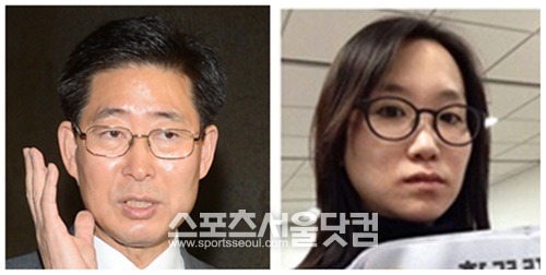 새누리당은 10일 민주당 양승조(왼쪽) 최고위원과 장하나 의원에 대한 의원직 제명안을 국회에 제출했다. /이새롬 기자, 장하나 트위터