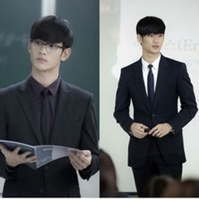 김수현 대학강사 변신 모습이 누리꾼들 사이에서 인기다. / SBS 별에서 온 그대 제공