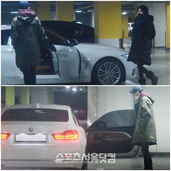 배우 정경호는 애마 BMW 420d 쿠페를 타고 연인 수영과 데이트를 즐겼다./문병희 기자