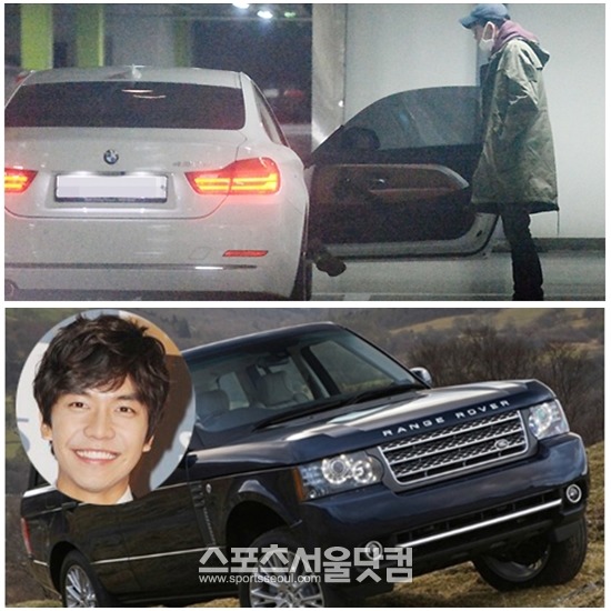 <더팩트> 확인 결과 정경호는 BMW 420d 쿠페를 타고 수영과 데이트를 즐겼다. 이승기는 레인지로버를 타고 윤아와 데이트한 것으로 1일 보도됐다./ 문병희 기자