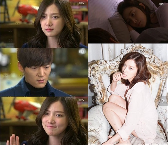 임주은이 상속자들과 화보 촬영 등에서 다양한 눈빛 연기를 펼치고 있다. / SBS 상속자들 방송 캡처, 임주은 트위터