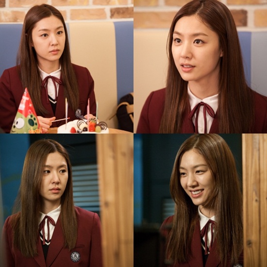 서지혜가 청순하면서도 상큼한 매력이 살아있는 교복 자태를 뽐내고 있다./JTBC 제공