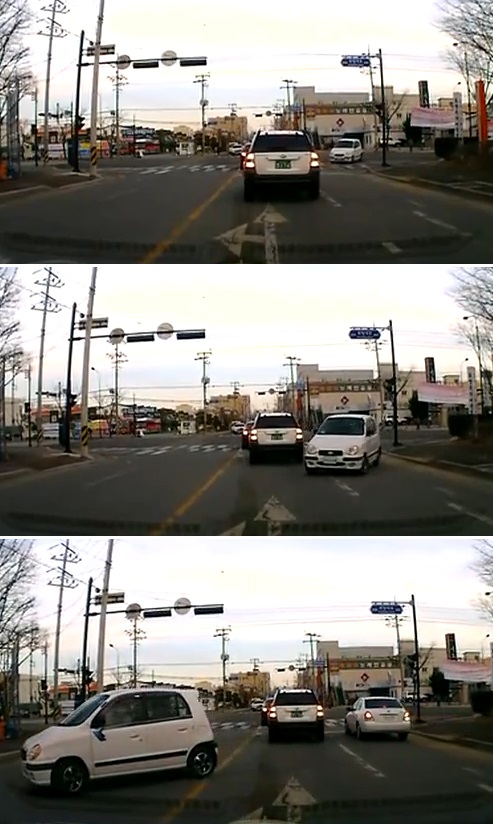 최근 동영상 전문 사이트 유튜브에는 김여사님의 황당한 좌회전 방법이라는 제목의 한 영상이 올라왔다. 이 영상은 사거리에서 좌회전 신호를 받고 역주행으로 진입하는 내용이 담겨있다./유튜브 동영상 캡처