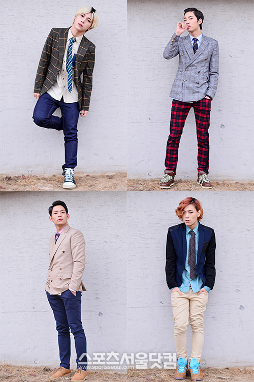 탑독의 한솔, 낙타, 아톰, 상도(왼쪽 위부터 시계방향으로)가 카리스마를 내뿜으며 팬들을 사로잡고 있다. /남윤호 기자