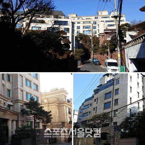 방배동 일대의 고급빌라들. 인근의 부동산 관계자들은 고급빌라의 주인이 10년 새 두번이나 바뀌는 건 이례적이라고 말했다.