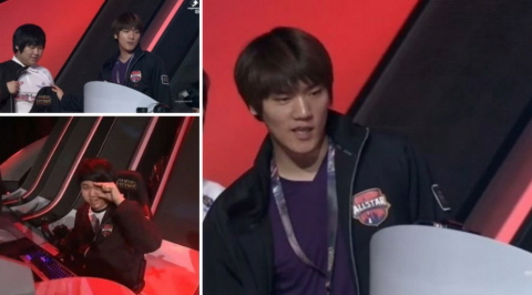 박정석은 작년 5월 24일부터 26일까지 중국 상해에서 열린 롤 올스타 전에서 선수 못지 않은 큰 관심을 받았다. 박정석이 이끄는 올스타 한국 국가대표는 결국 우승컵을 거머쥐었다./온게임넷 캡처