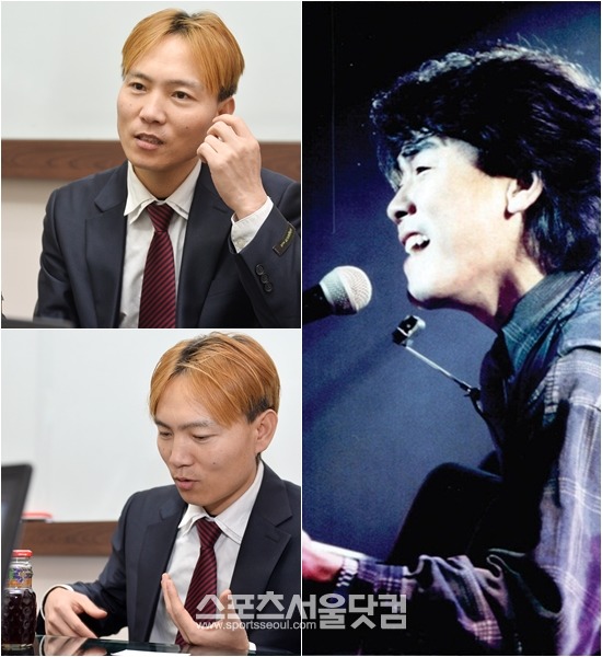 김선동 씨는 훗날 김광석을 위한 작은 추모공원을 건립하는 것이 소원이라고 웃으며 설명했다./CJ E&M 제공, 최진석 기자