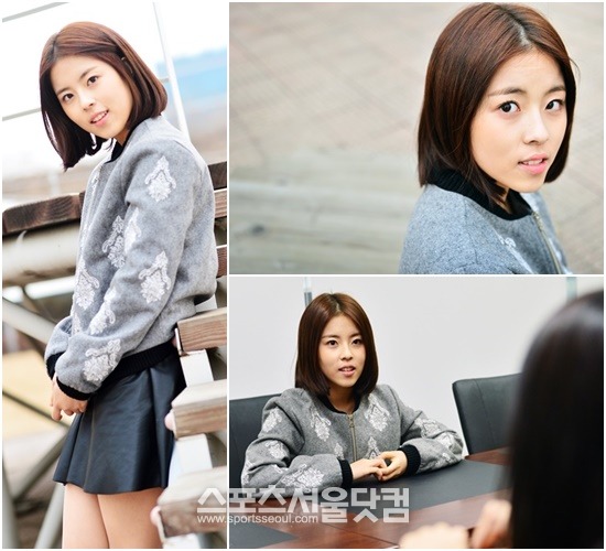 도희는 늦둥이 막내 동생같은 귀여움으로 인터뷰 분위기를 밝게 유도해 눈길을 끌었다. / 배정한 기자