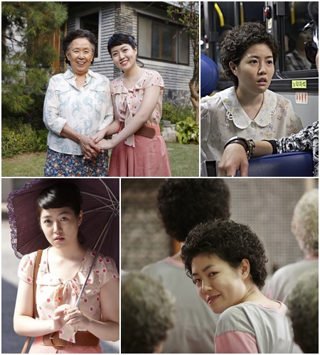 수상한 그녀에서 70대 노인 역을 맡은 심은경은 노련한 연기로 선배 배우들을 압도한다./영화 스틸컷