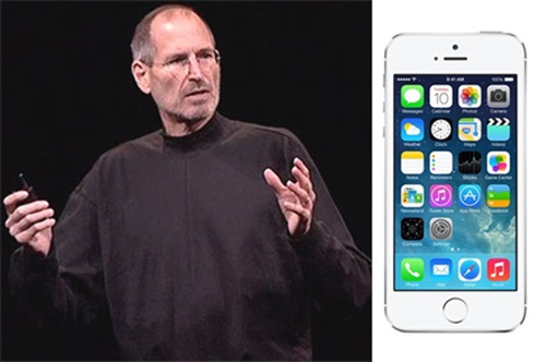 아이폰6가 4.8인치 화면을 채택하며 4인치 이하를 주장했던 스티브 잡스(왼쪽)의 지론을 깼다. / 애플 홈페이지