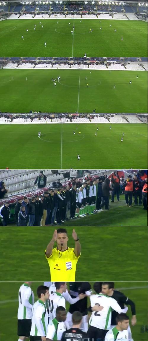 라싱 산탄데르 선수들이 31일 열린 코파 델 레이(국왕컵) 8강 2차전 레알 소시에다드전을 보이콧해 눈길을 끌었다. / 유튜브 영상 캡처