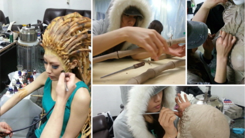 직접 의상도 제작하는 스파이럴 캣츠. 오고은은 캐리건 의상을 준비할 때 두 달가량 걸렸다고 말했다./스파이럴 캣츠 제공