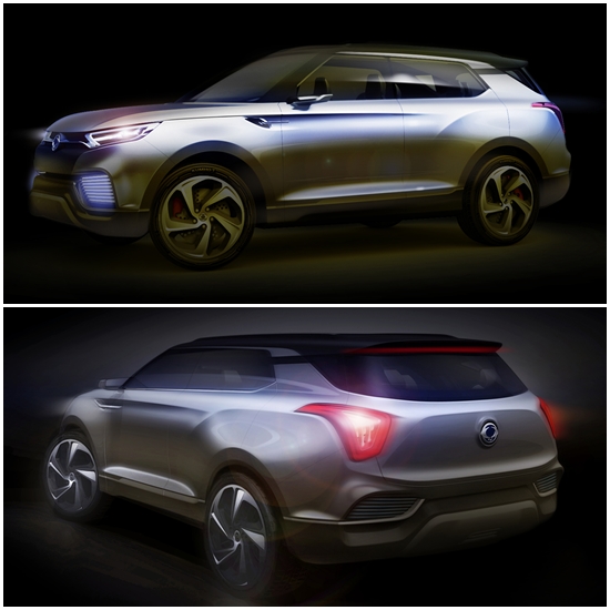 쌍용자동차는 10일 제네바 모터쇼에서 최초로 선보일 소형 SUV 콘셉트카 XLV의 렌더링 이미지를 공개했다./쌍용차 제공