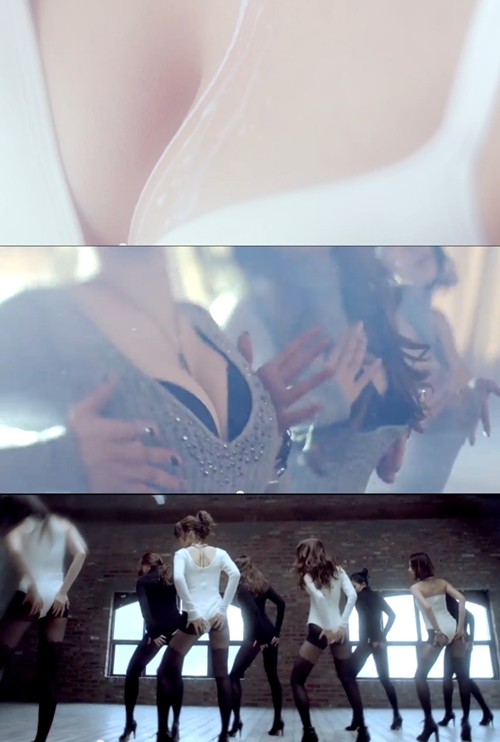 스텔라의 뮤직비디오가 선정성으로 문제가 되고 있다. / 스텔라 뮤직비디오 캡처