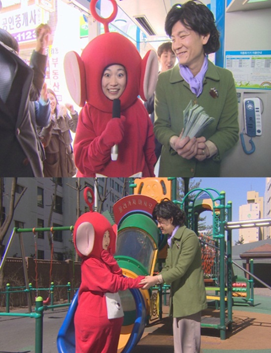 김슬기(왼쪽)가 SNL 코리아에서 귀엽지만 엽기적인 캐릭터로 큰 사랑을 받았다./tvN SNL 코리아 방송 캡처