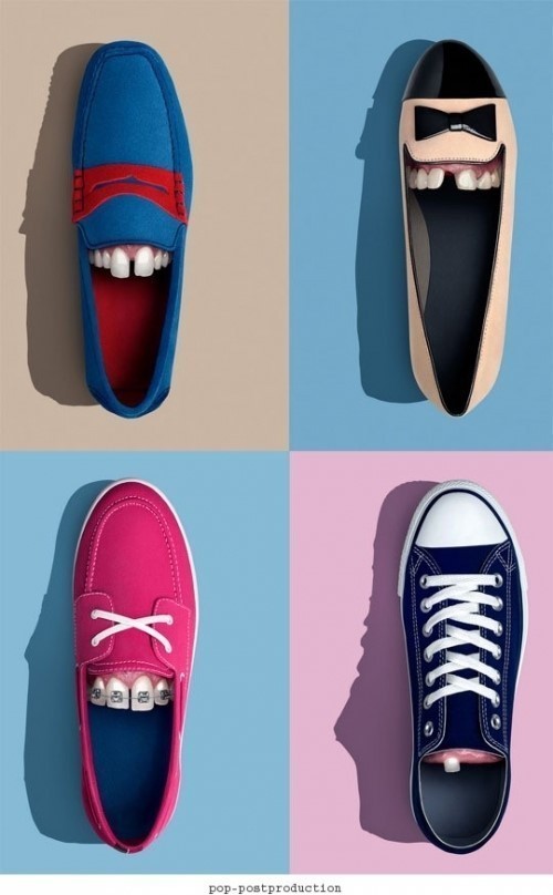 웃는 신발 디자인이 인기다. / 온라인 커뮤니티